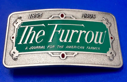 The Furrow A Journal For The American Farmer VTG 1995 NOS John Deere Belt Buckle