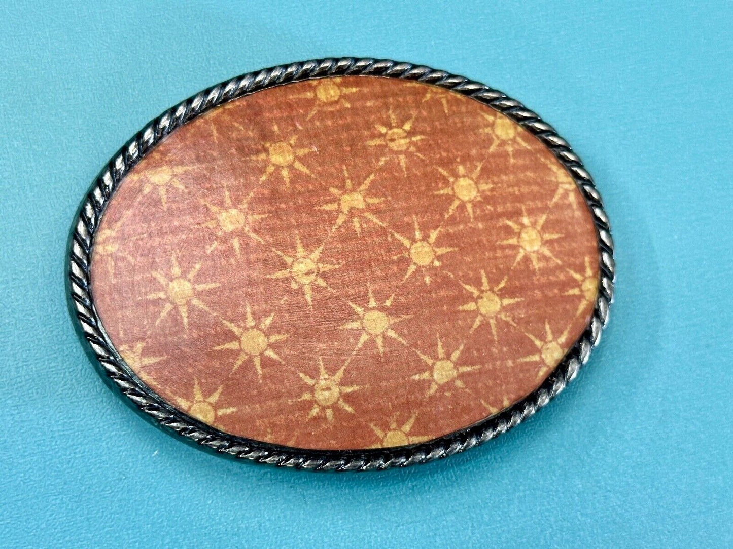 Twinkle Star - what I call wallpaper pattern vintage belt buckle by Ivan
