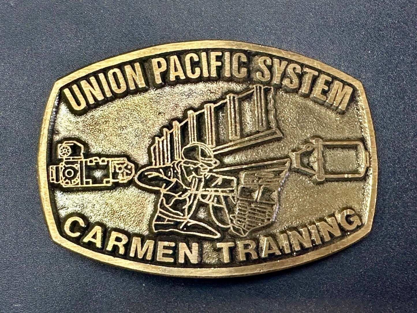 Union Pacific Railroad Train Carmen Training Solid Brass dynabuckle Belt Buckle