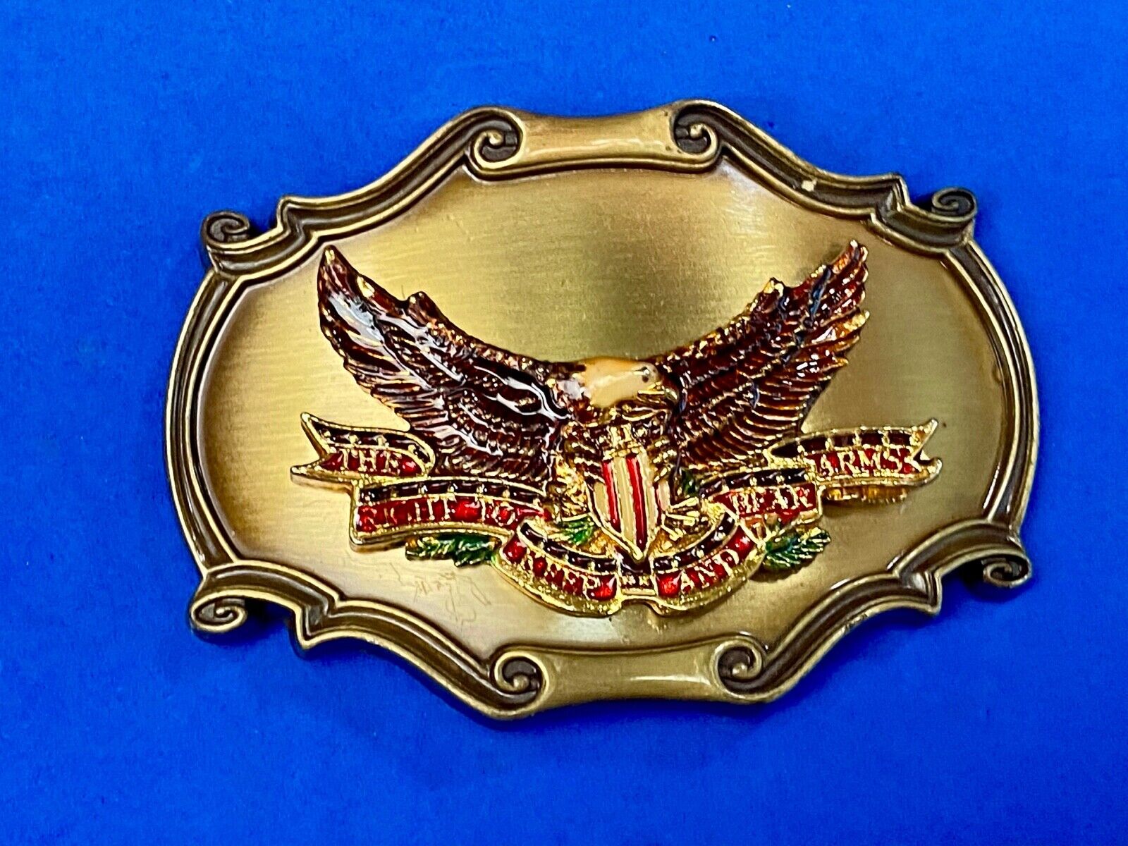 1978 The Right To Keep And Bear Arms 2nd Amendment RainTree Vintage Belt Buckle