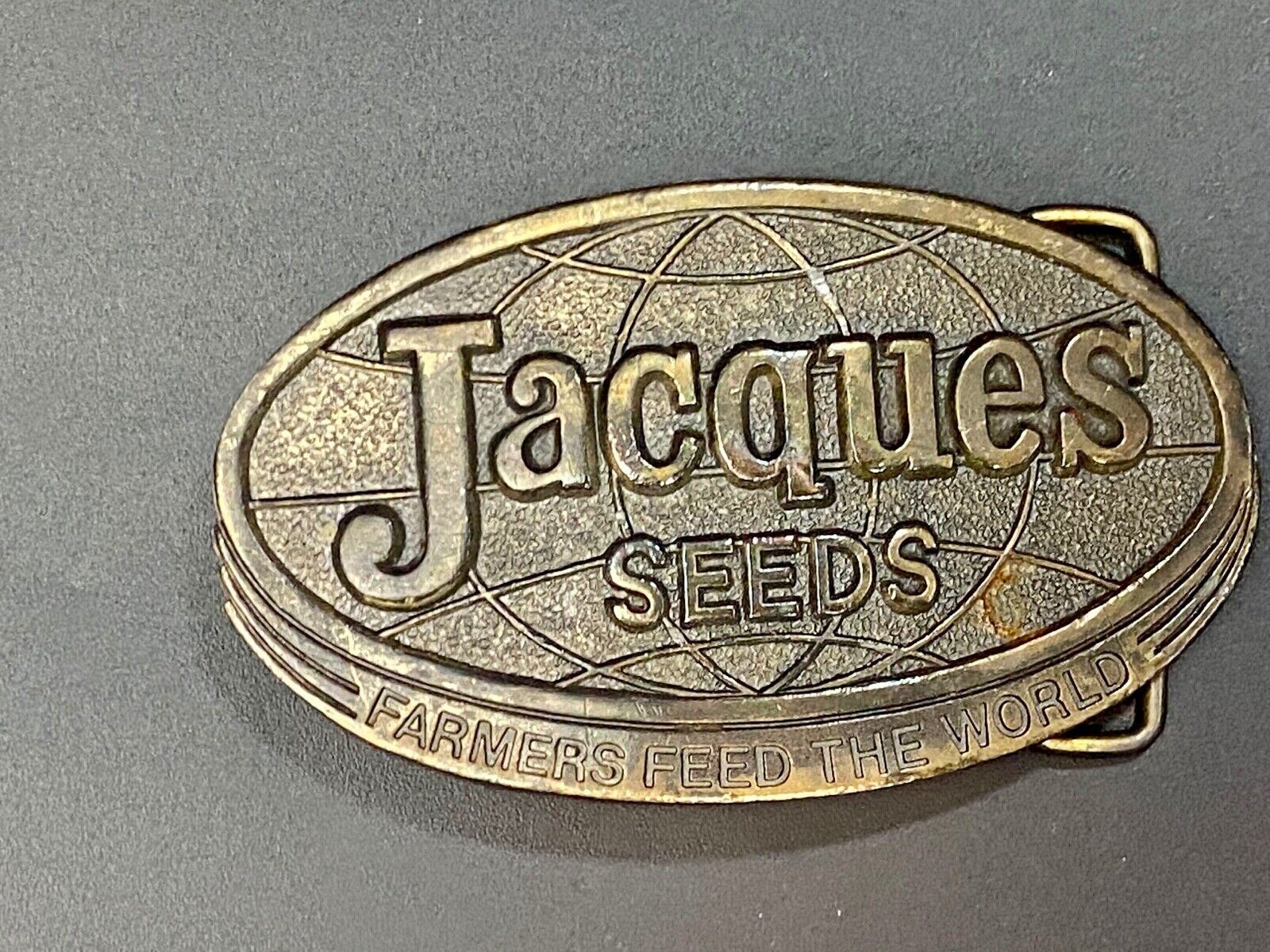 Vintage Jacques Seeds USA Farming Limited Edition 1977 Belt Buckle by Lewis 