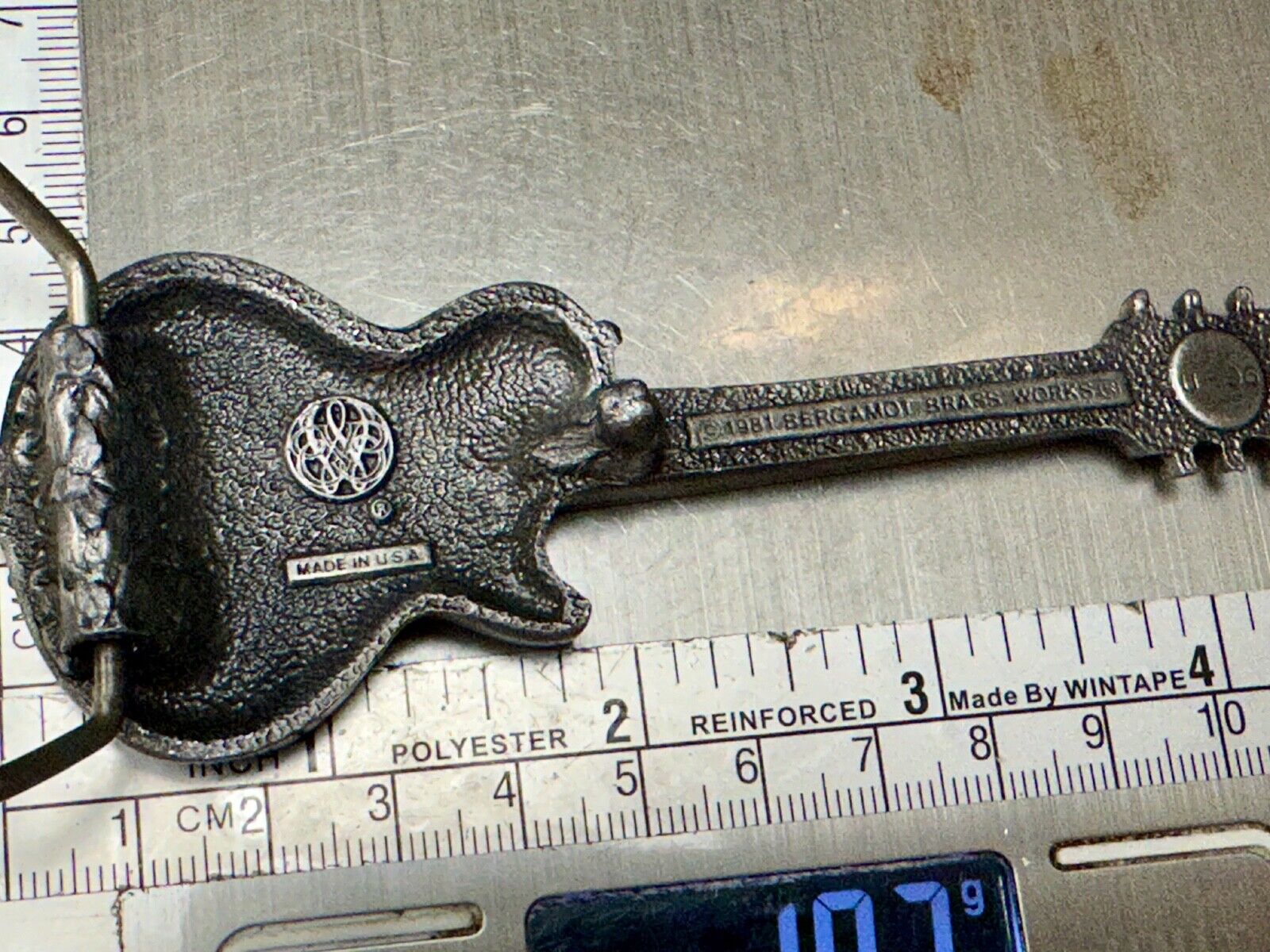Vintage Chet Adkins Country Gentleman? Electric GUITAR U-96 Bergamot belt buckle