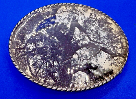 Tall Trees Leaf Forest Picture Hippy Retro Vibe Ivan Belt Buckle