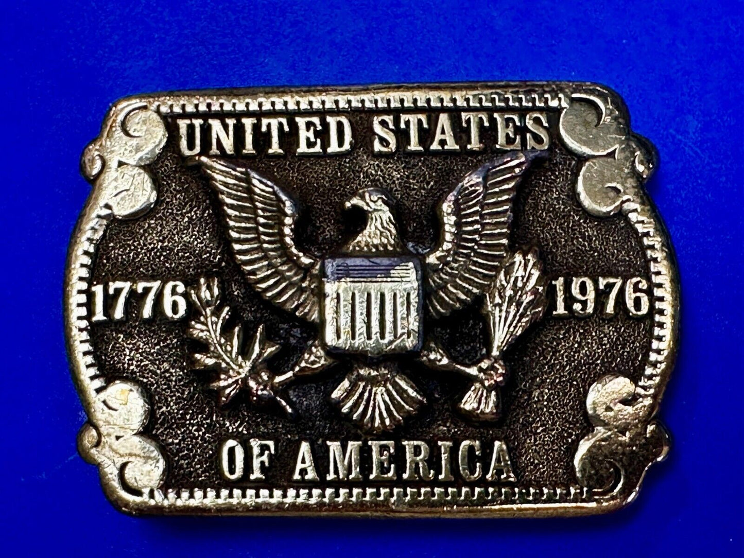 United States of America Patriots Eagle Shield Emblem Vintage Adezy Belt Buckle