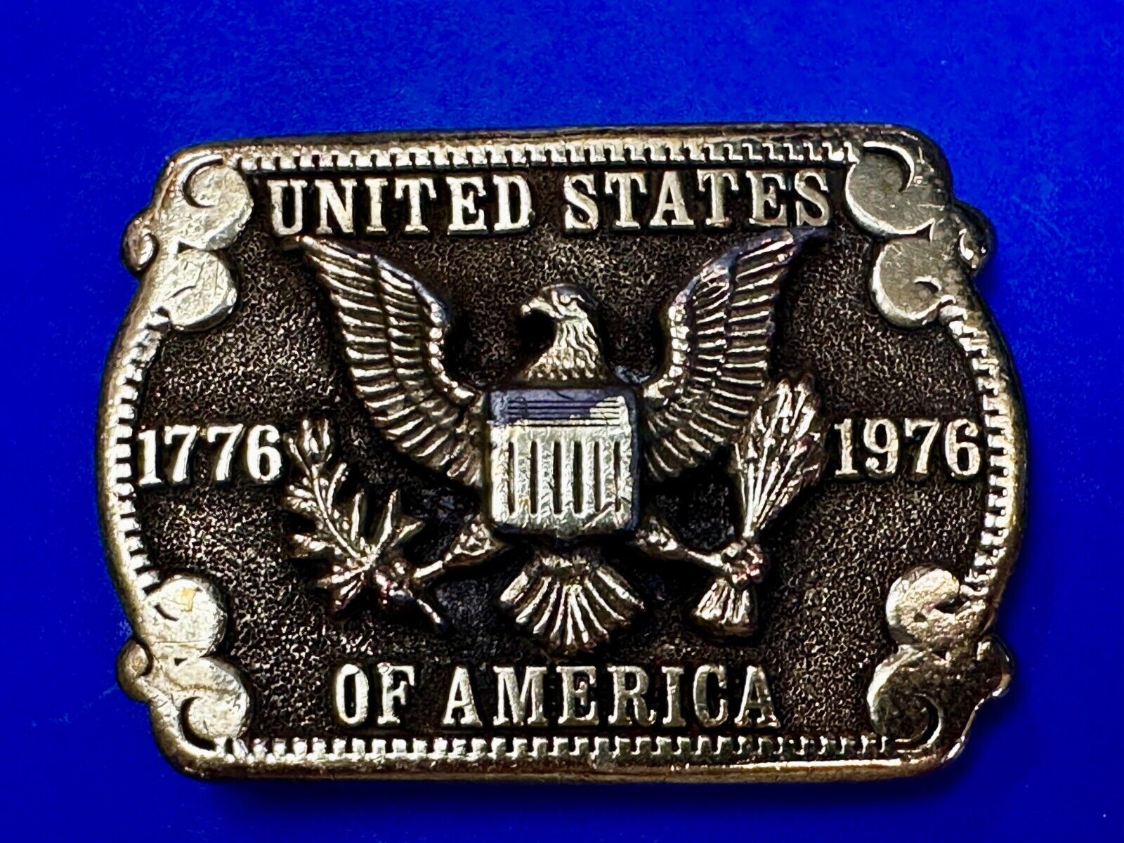 United States of America Patriots Eagle Shield Emblem Vintage Adezy Belt Buckle