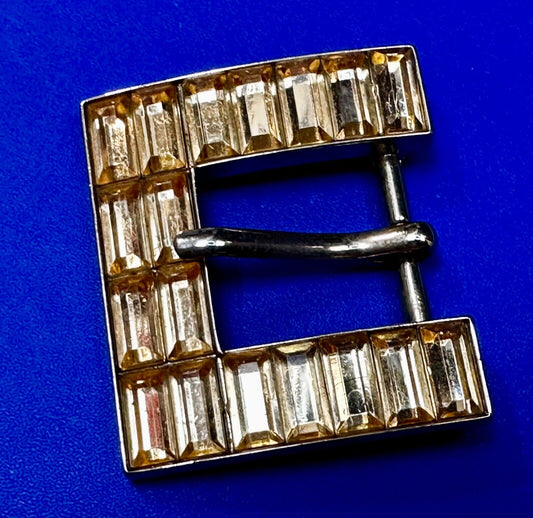 Beautiful Covered Stone? Gold Tone Small Replacement Dress Ladies Belt Buckle