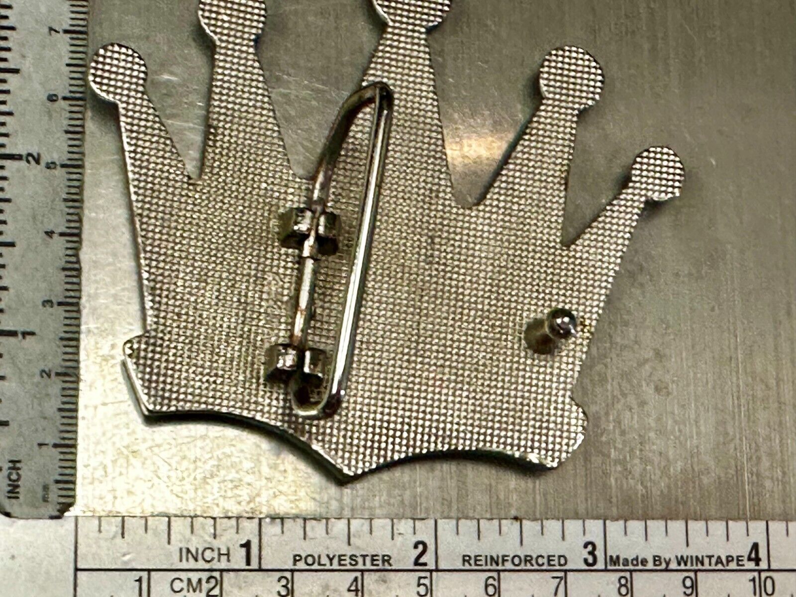Beautiful Cutout CROWN Five Pointed Figural Rhinestone Accented Belt Buckle