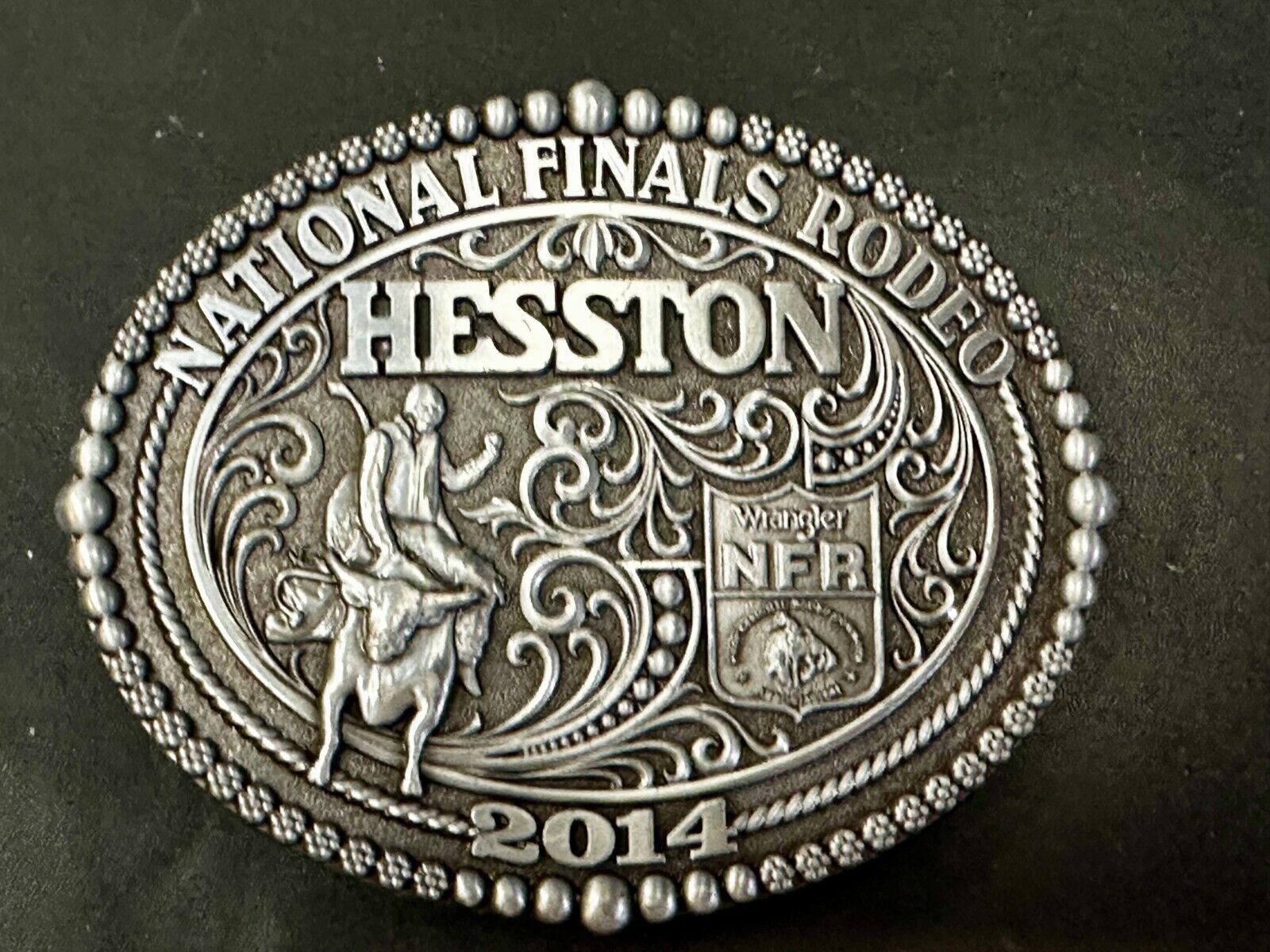 2014 National Finals Rodeo NFR Rodeo NOS Montana Silversmiths Belt Buckle