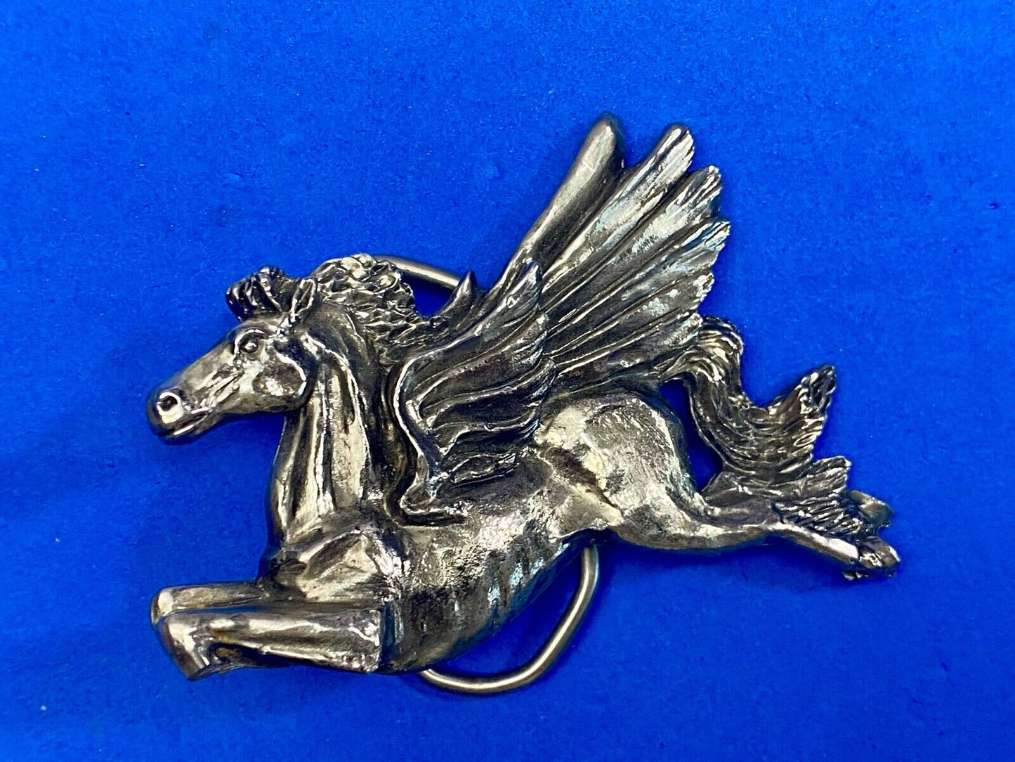 Vintage 1981 Flying Horse Chicago Pegasus Great America Belt Buckle Co 