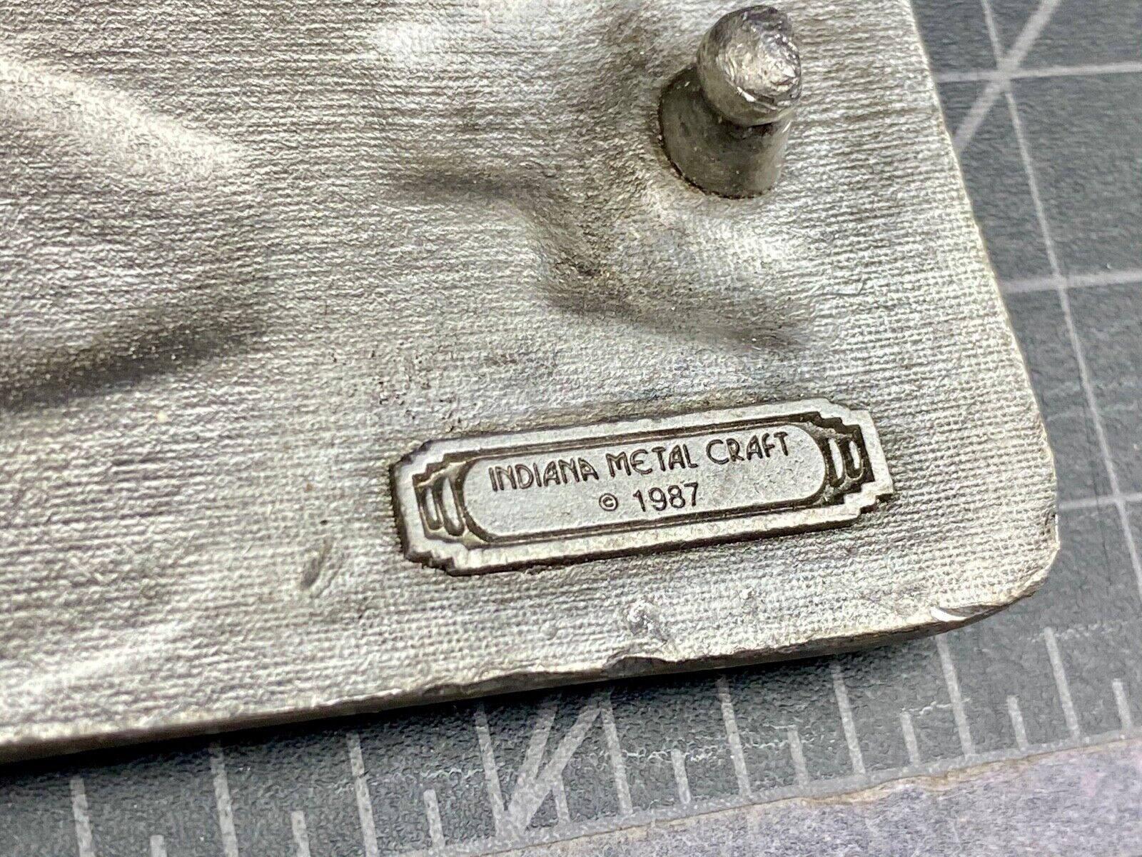 Vintage 1987 Railroads Built America Belt Buckle, RR Train Steam Engine 