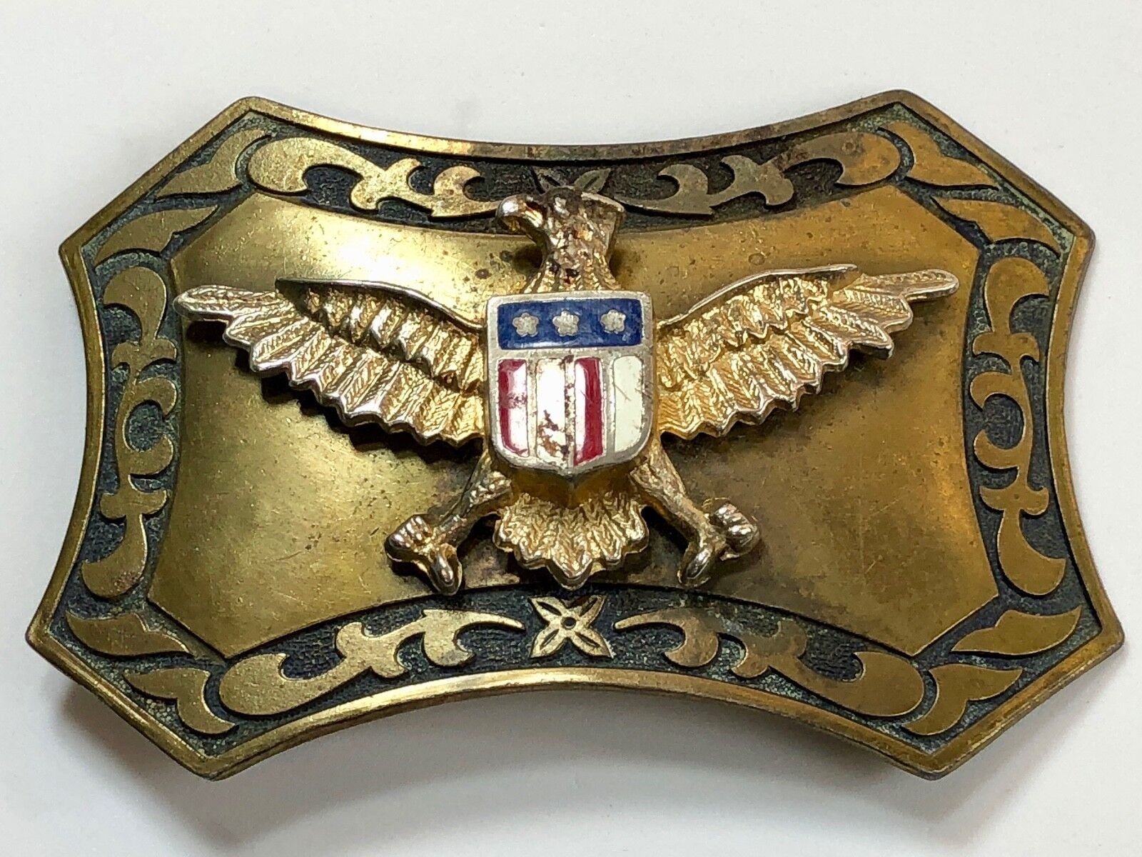 Vintage American Union Army Eagle E Pluribus Unum Vintage Belt Buckle