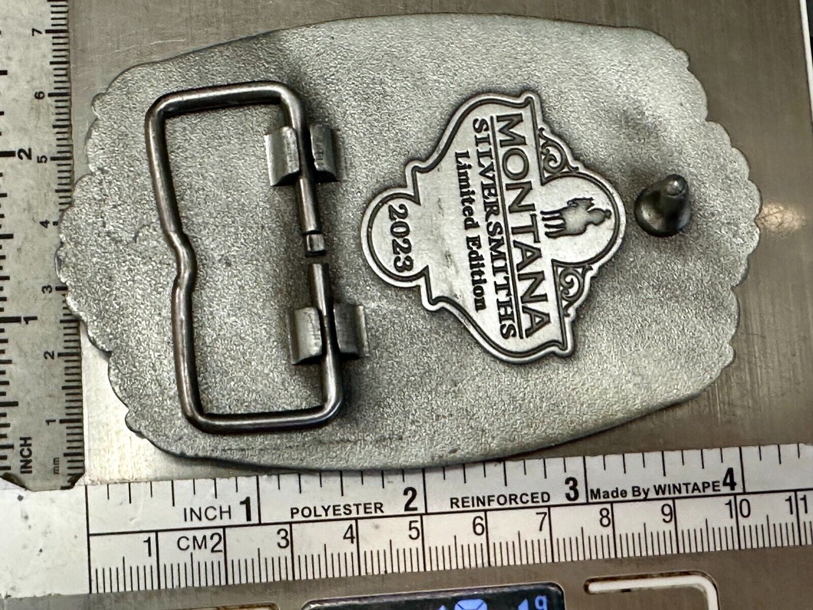 2023 Pendleton Whiskey Let'er Buck Rodeo Cowboy Montana Silversmiths Belt Buckle