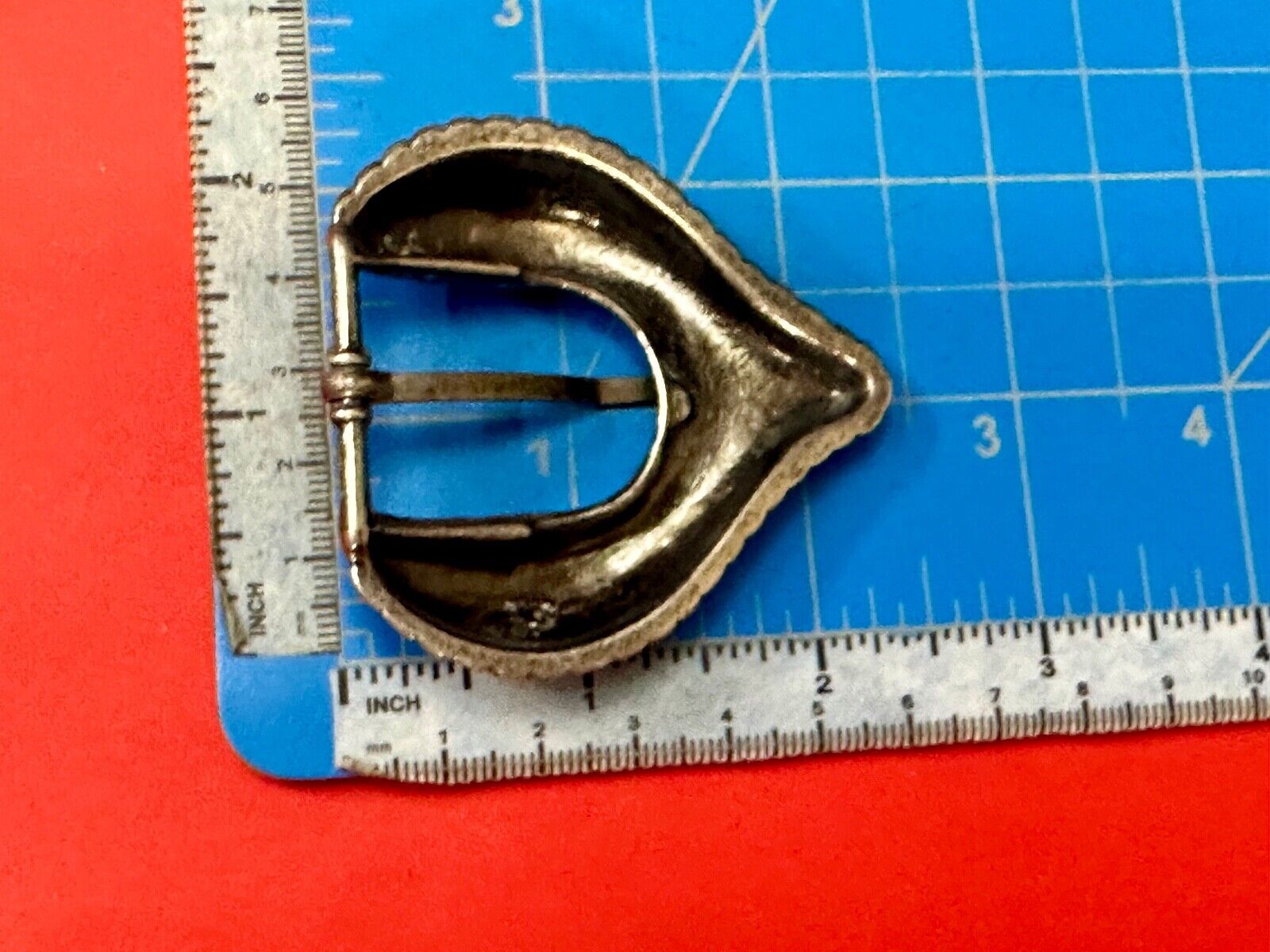 Abstract stretched Heart pattern Replacement silver tone Dress Style belt buckle