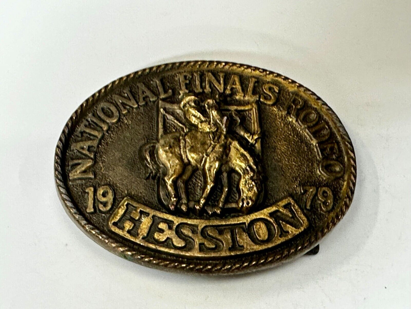 1979 NFR National Finals Rodeo Hesston Fifth Edition Commemorative Belt Buckle