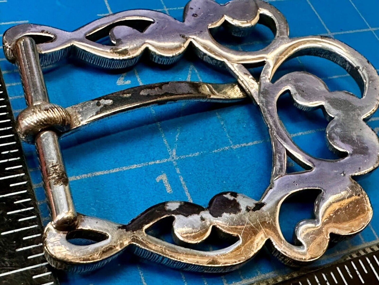 Antique? See Through Replacement Dress Belt Buckle Beautiful Rhinestone Accents