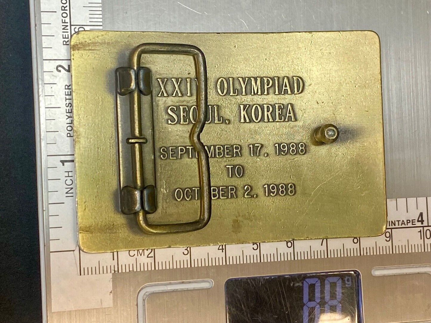 United States Shooting Team 1988, Official Sponsor Belt Buckle Seoul Korea