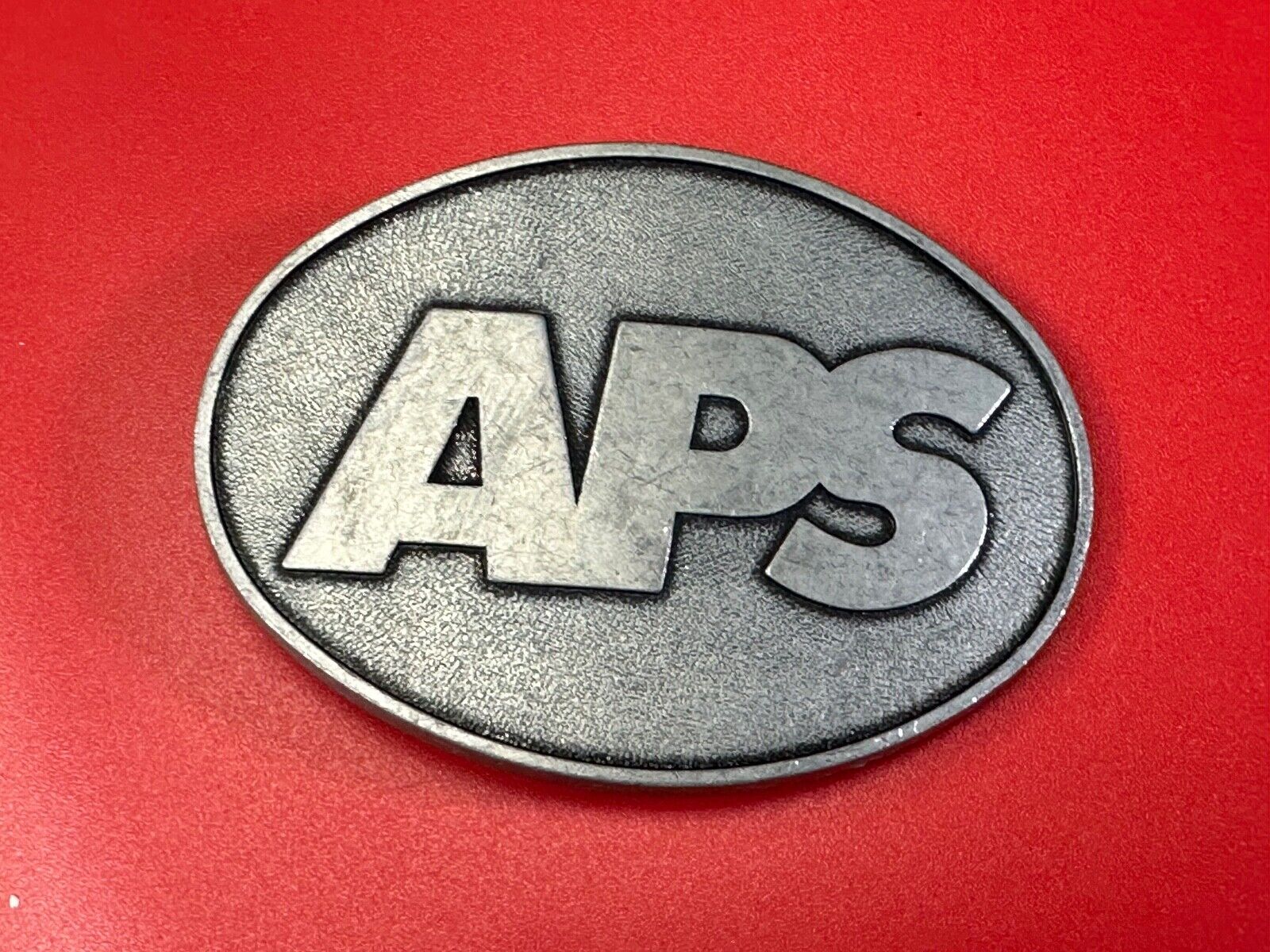 APS metal oval belt buckle  - unknown to me!