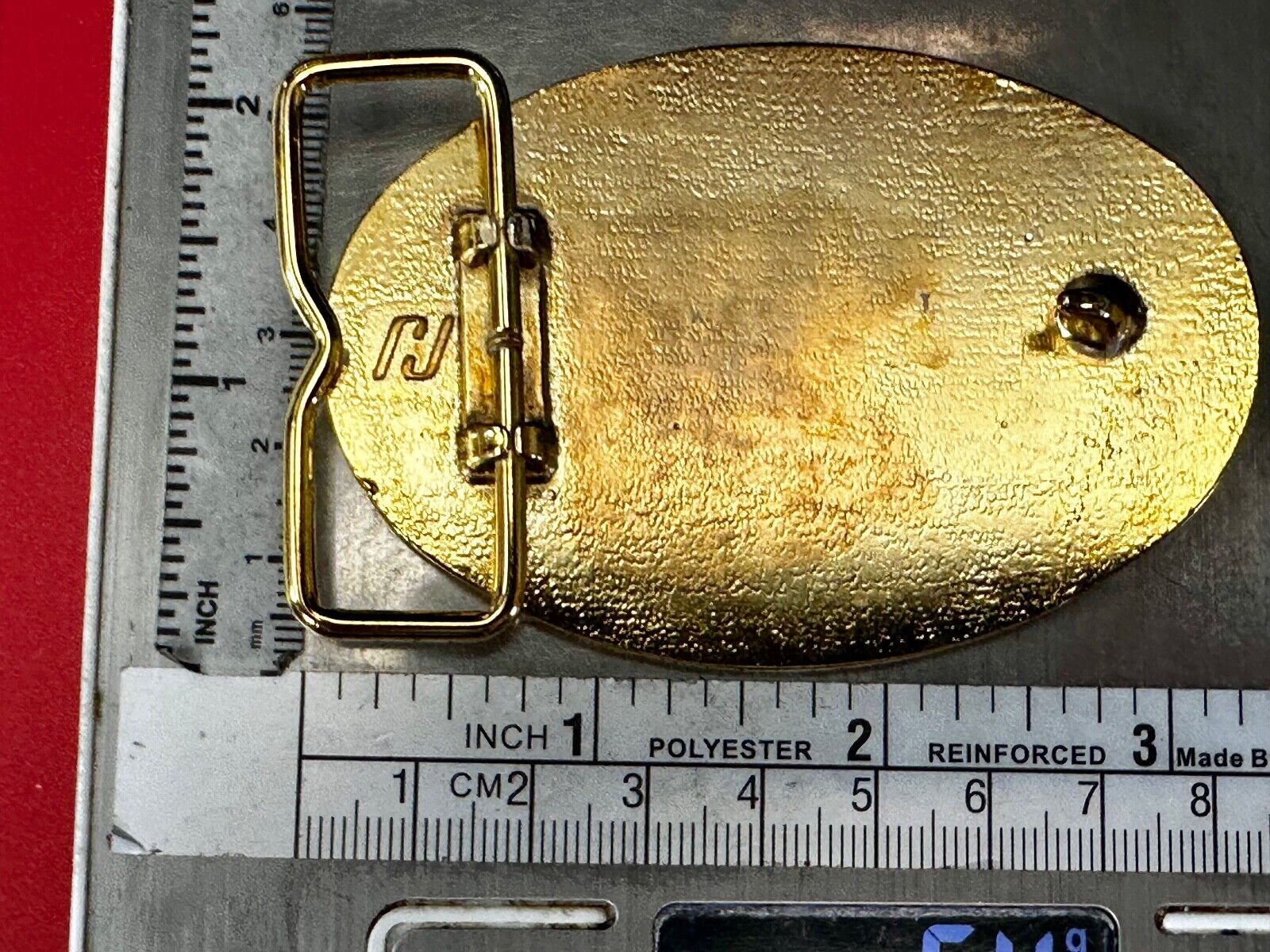 Austin Distributing and Manufacturing Corp VTG 1986 Advertisement RJ Belt Buckle