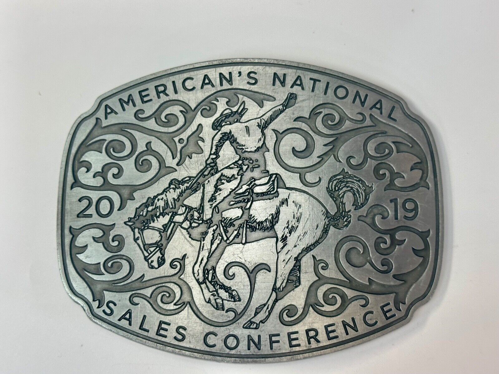 Americas National Sales Conference LARGE rodeo cowboy style belt buckle by SIMBA