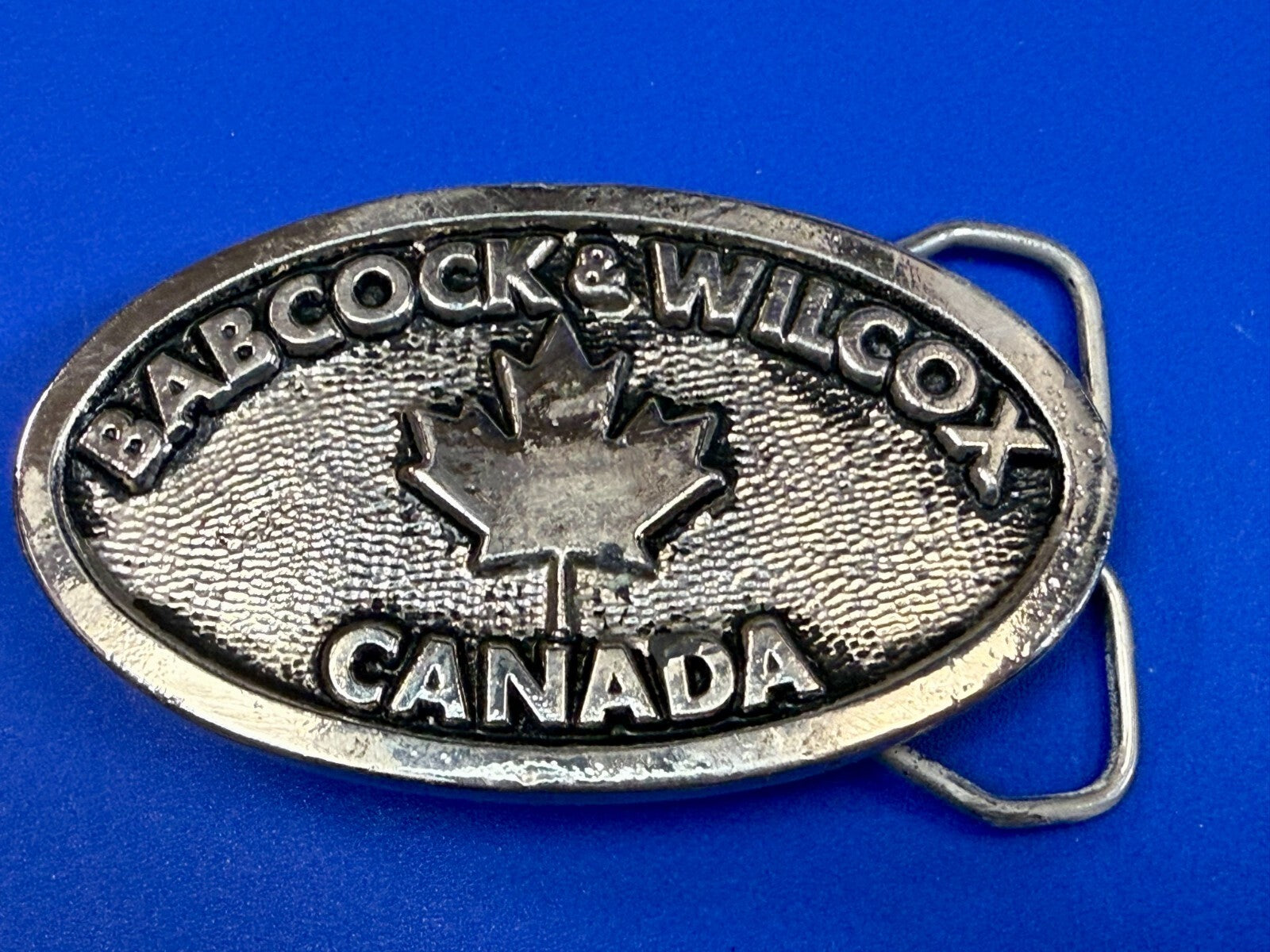 BABCOCK & WILCOX CANADA Clean Energy Com. Silver Tone Commemorative Belt Buckle