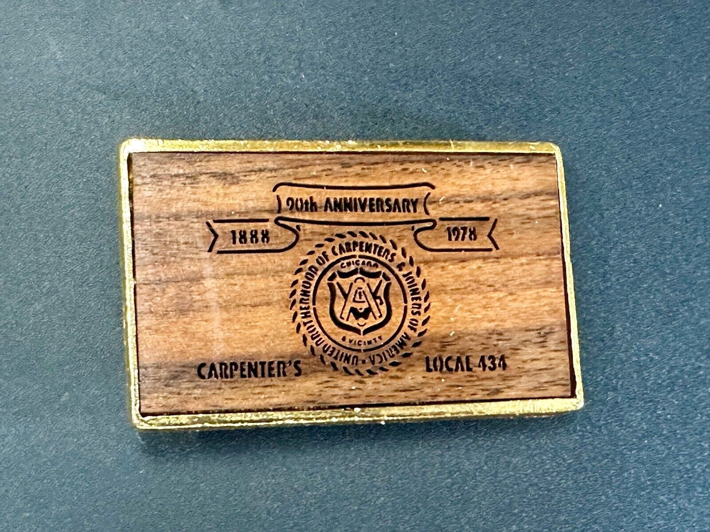 United Brotherhood of Carpenter's Union of America local 434 belt buckle