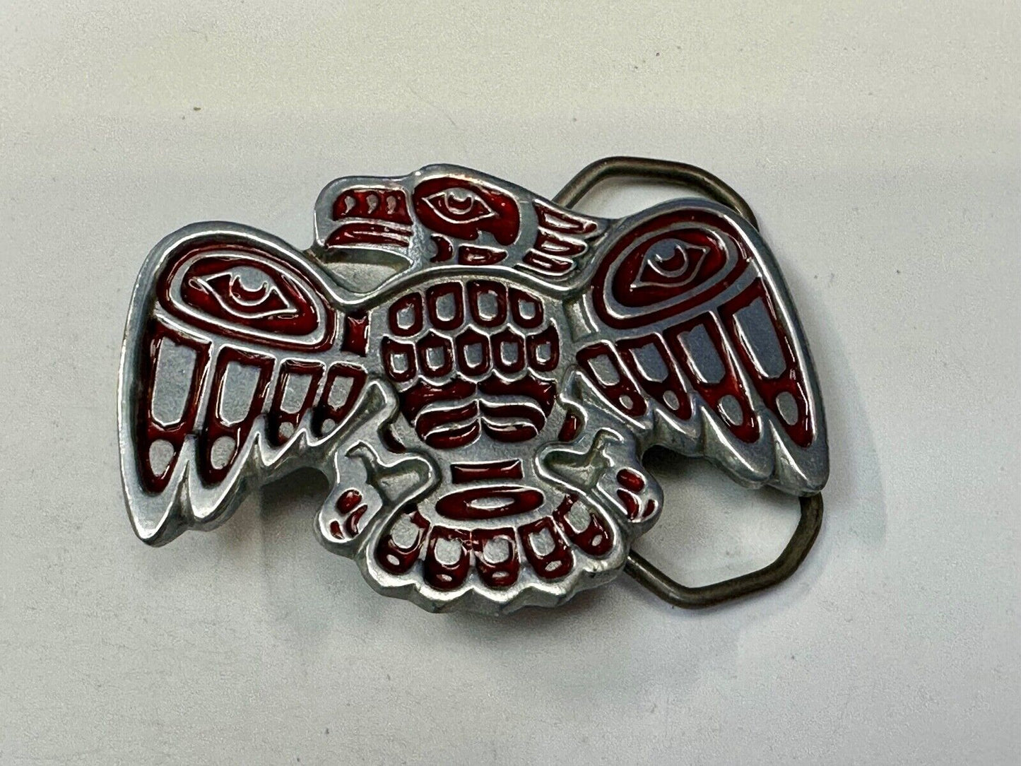 Thunderbird Hippie Tribal PNW Haida Native American Vintage Belt Buckle