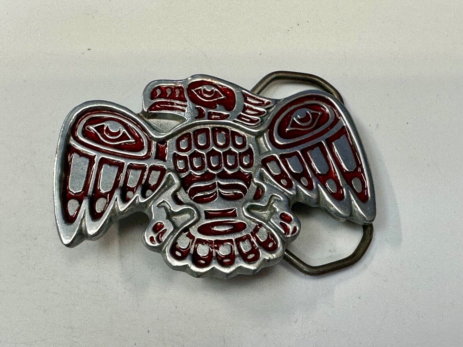 Thunderbird Hippie Tribal PNW Haida Native American Vintage Belt Buckle