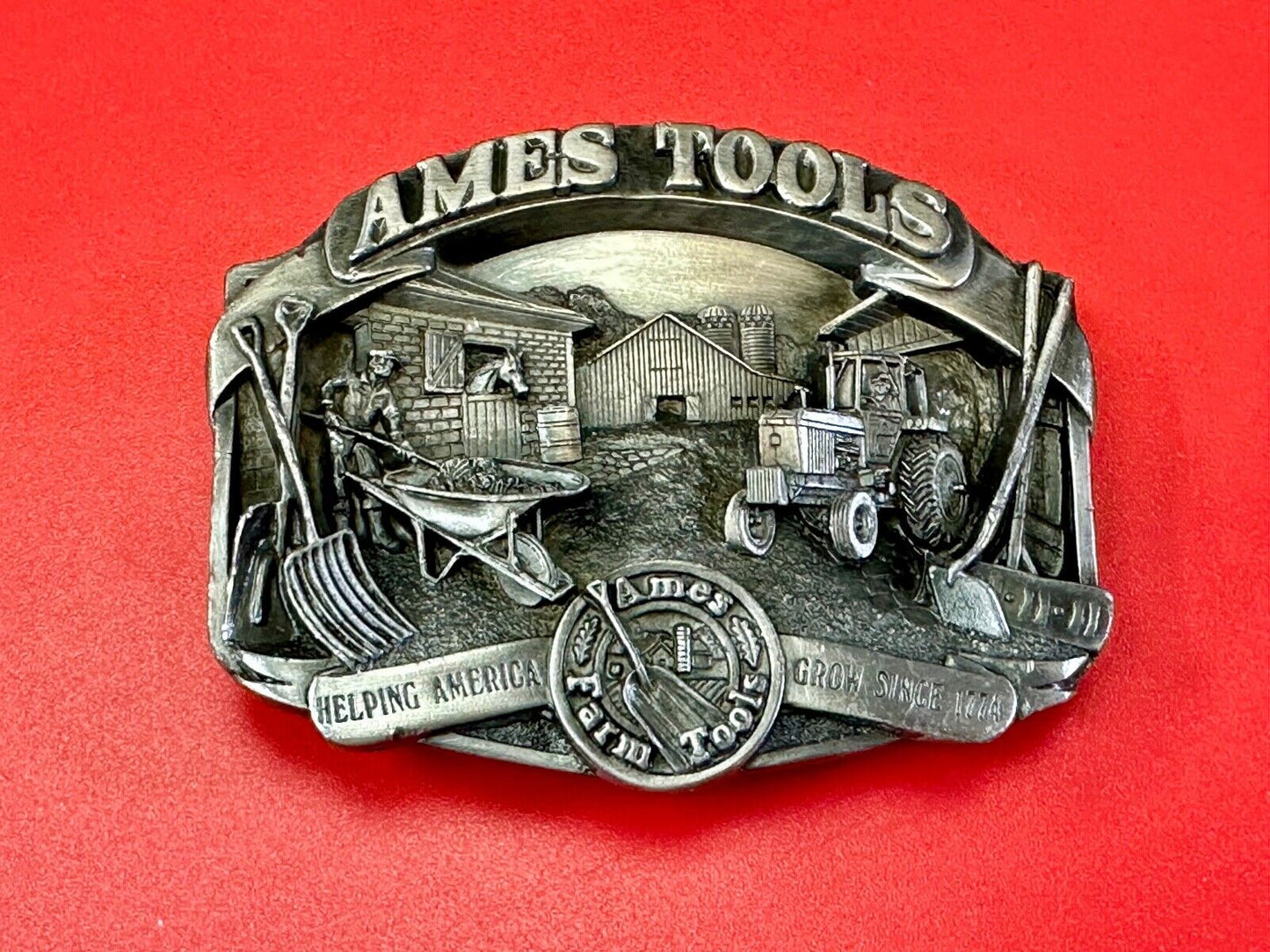 Ames Tools, helping America Grow 1989 Siskiyou Belt Buckle Lawn & garden supply