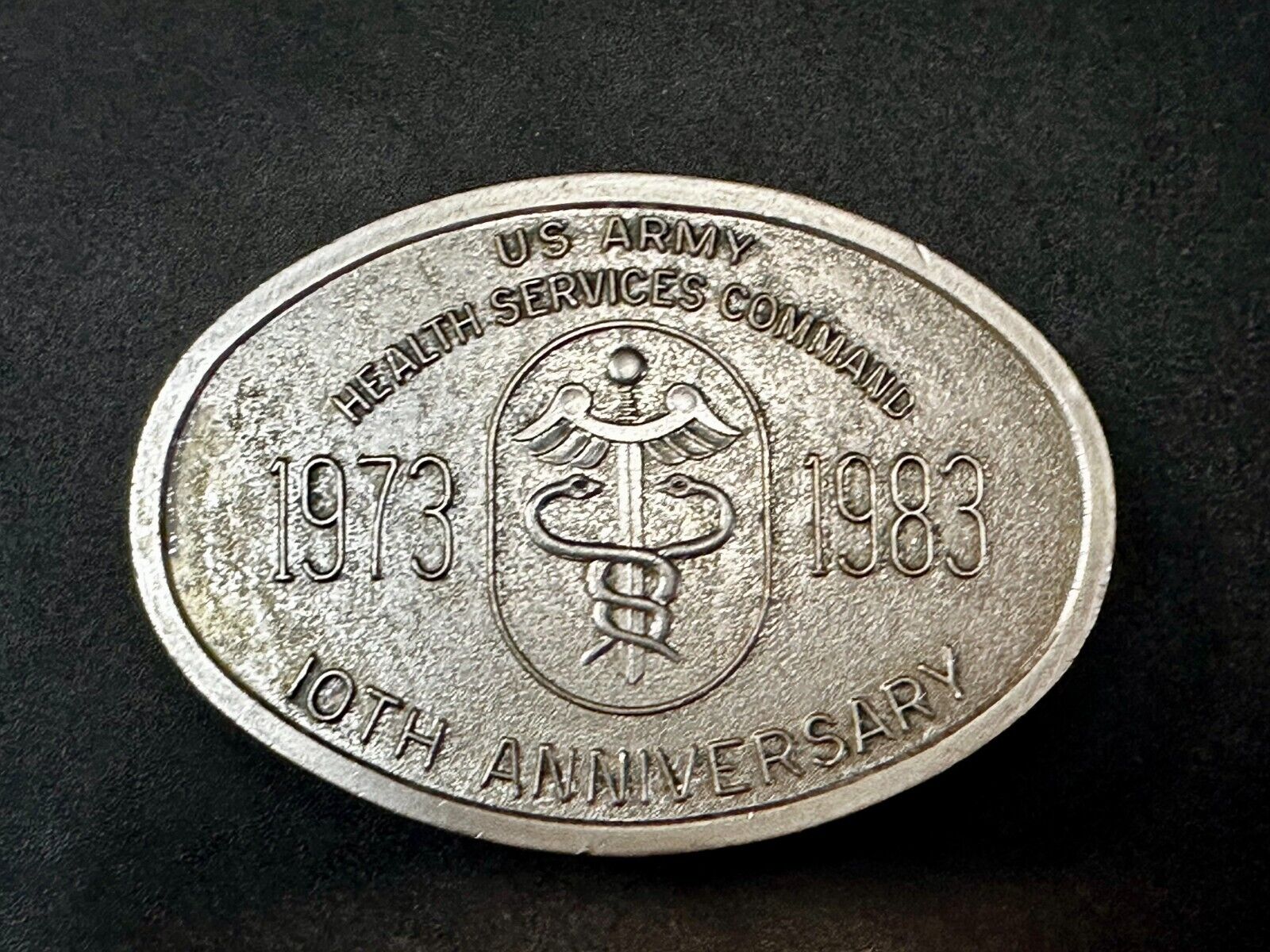 US Army Health Service Command 10th Anniversary Limited Edition Belt Buckle