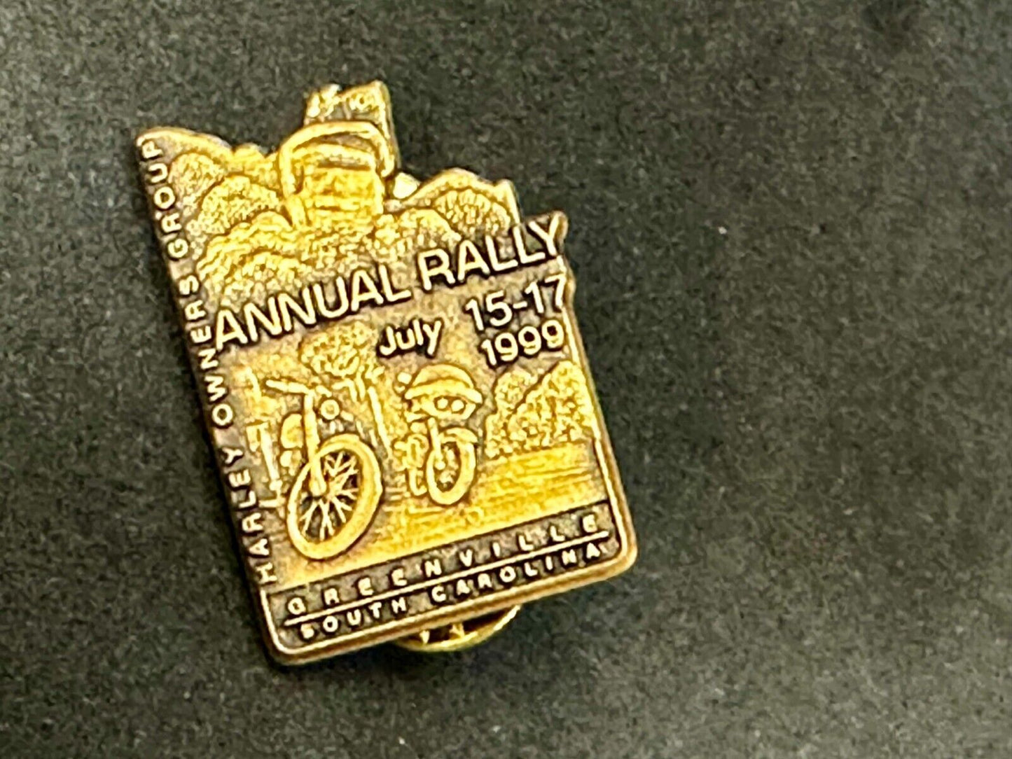 1999 Harley Davidson Owners Group ANNUAL RALLY South Carolina Vest Jacket pin