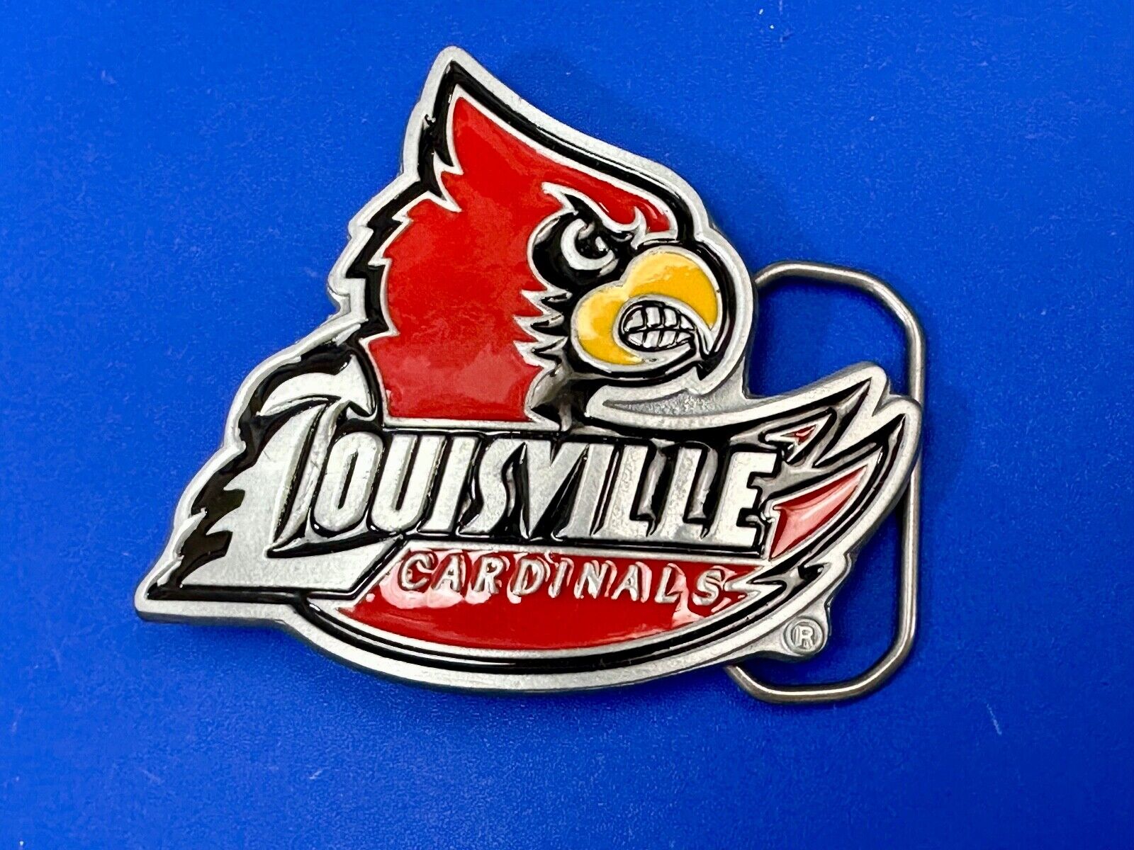 University of Louisville Cardinals NCAA Pewter Belt Buckle  ultimate fan gift!