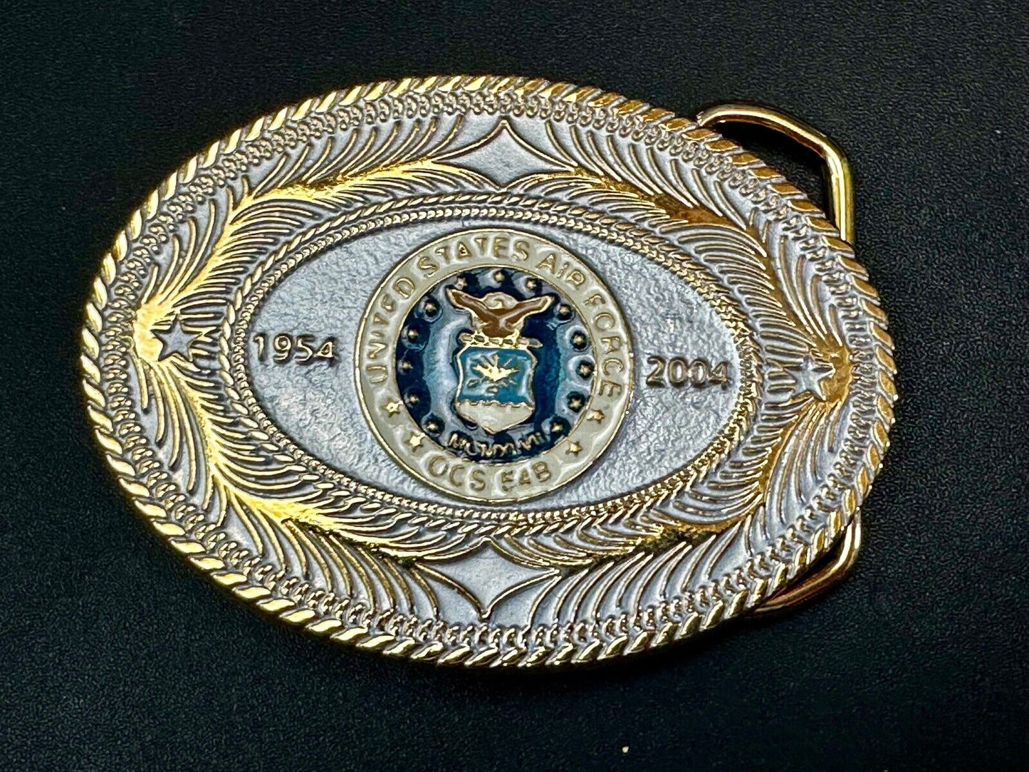 United States Air Force OCS 548 1954 - 2004 Anniversary patriotic Belt Buckle