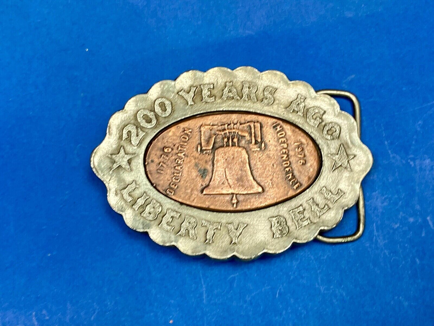 200 Year Celebration Of Liberty Bell - Declaration Of Independence Belt Buckle