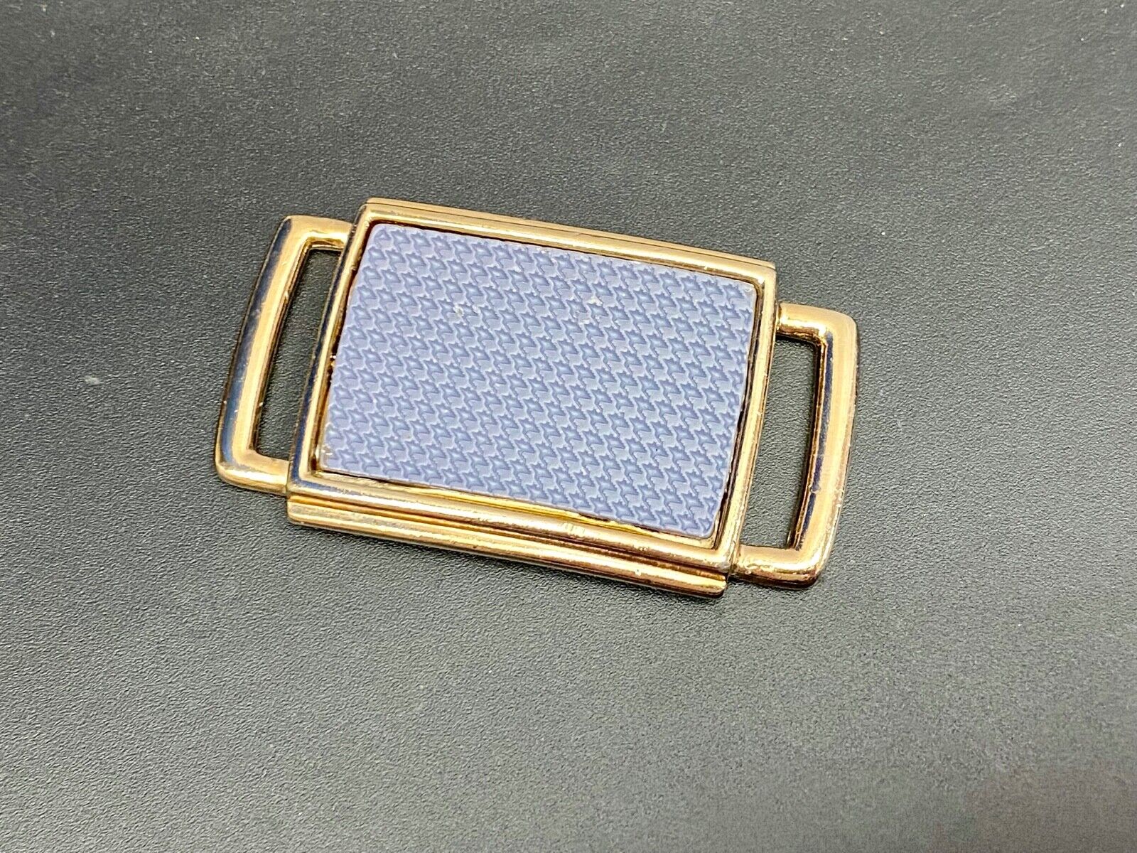 Vintage Gold Tone Dress Belt Buckle With Butterfly Makers Mark 