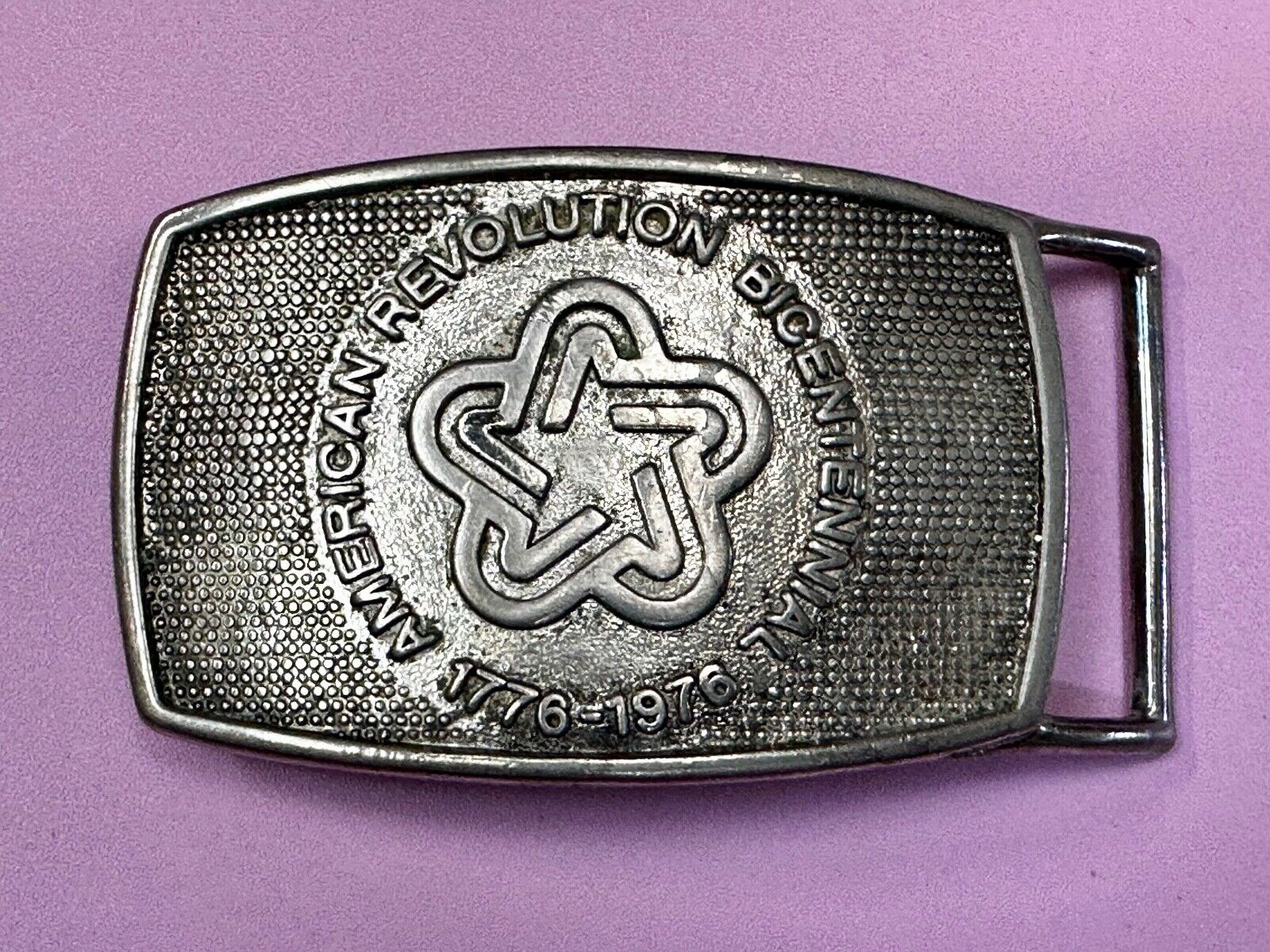 American Revolution Patriotic Bicentennial 200 Year Celebration Belt Buckle