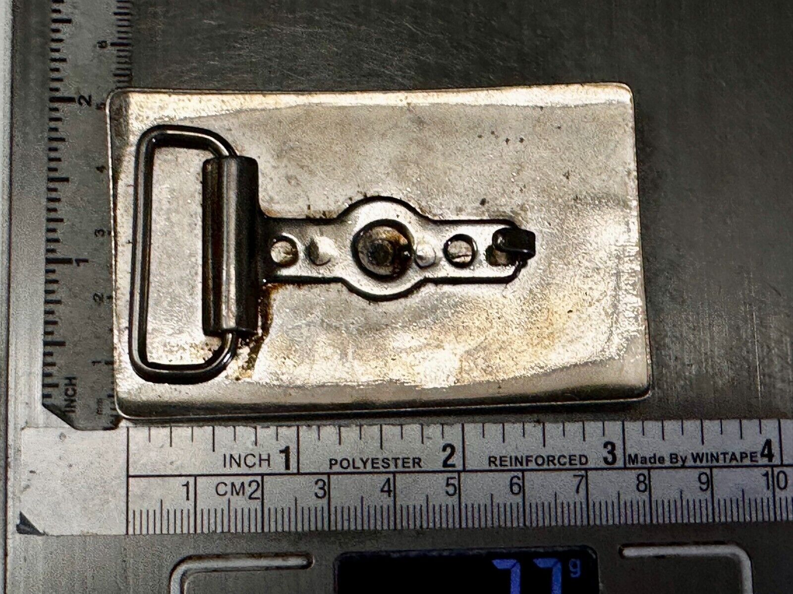 Vintage Cowboy Saddle Bronc Western Reflective Belt Buckle