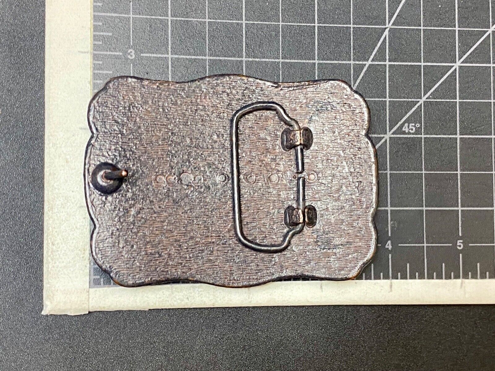 Artisan? Cute Button Steampunk Style Western Framed Belt Buckle