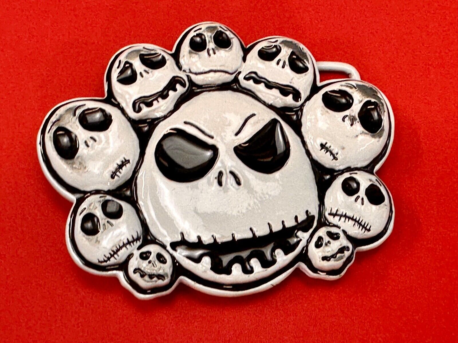 Tim Burtons The Nightmare Before Christmas Multiple Skulls belt buckle - Disney