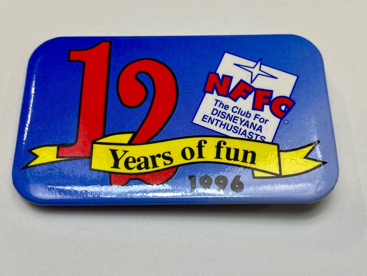 12 years of fun - NFFC The Disneyana Fan Club for Disney Enthusiasts pin