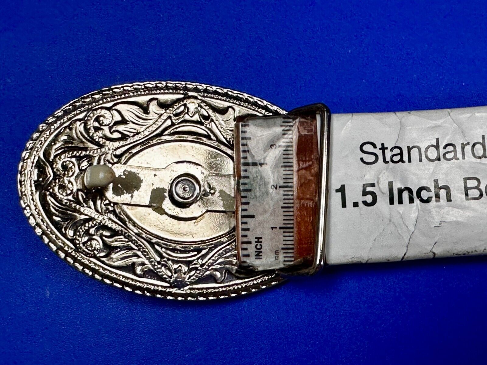 Texas Longhorn Vintage Ornate Cowboys Cowgirls Western Two Tone Belt Buckle