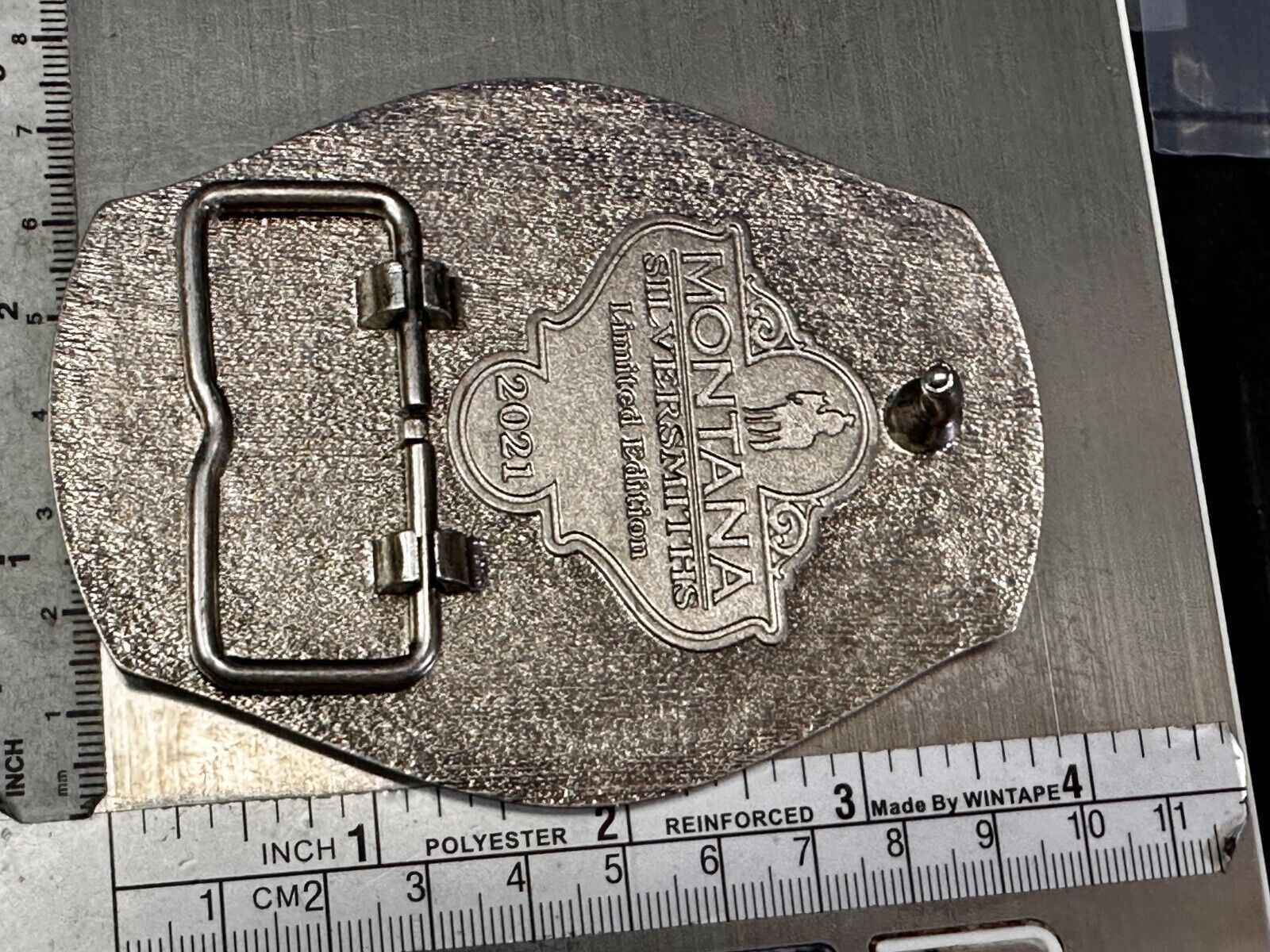 2021 Pendleton Whiskey Let'er Buck Rodeo Cowboy Montana Silversmiths Belt Buckle