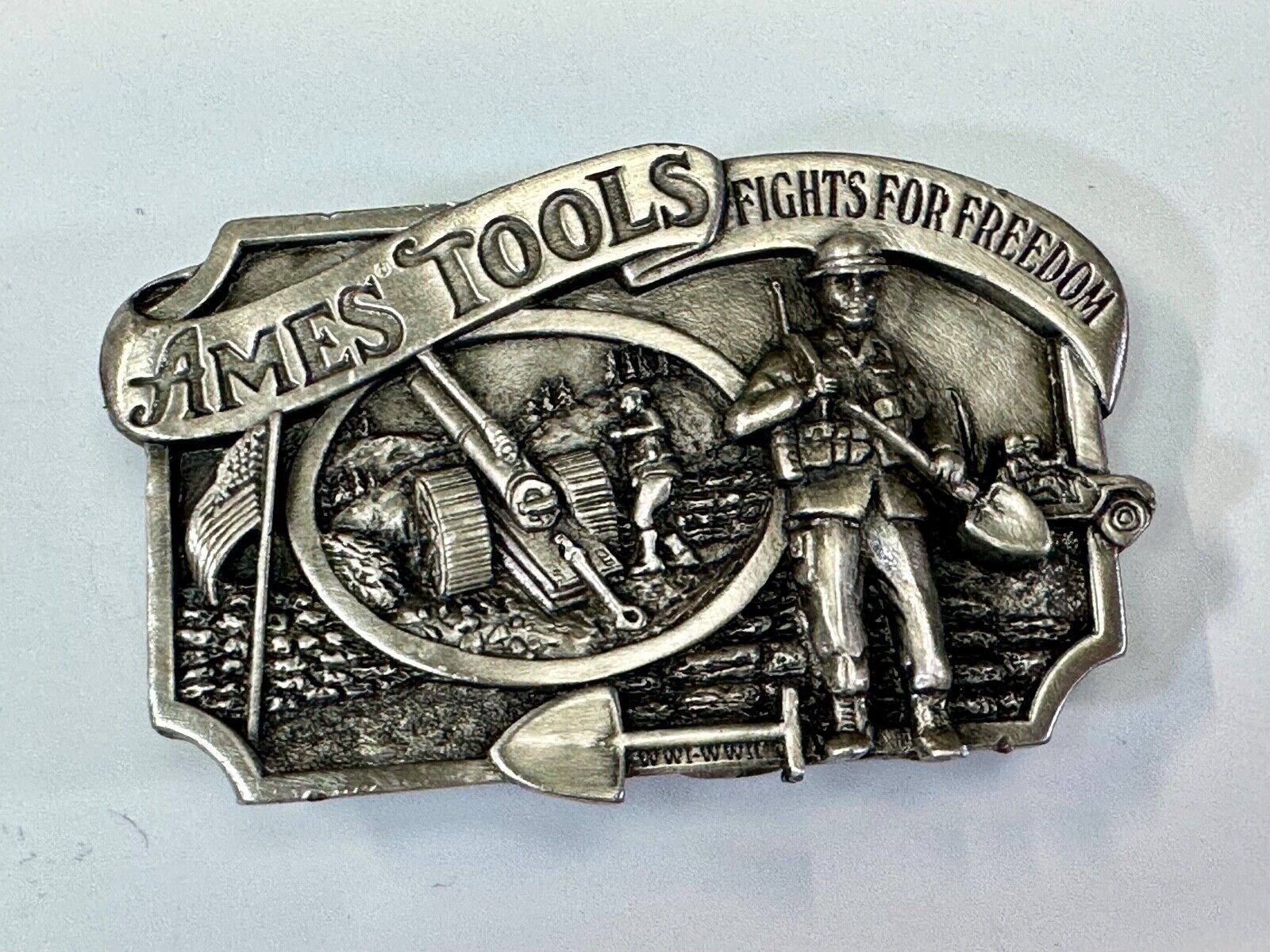 Ames Tools Fights for Freedom 1984 Siskiyou Belt Buckle Lawn & garden supply Co