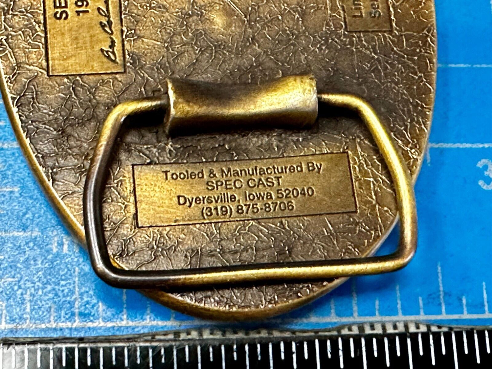 63 years TISCO Tractor Implement Supply company Vintage Belt Buckle by Speccast