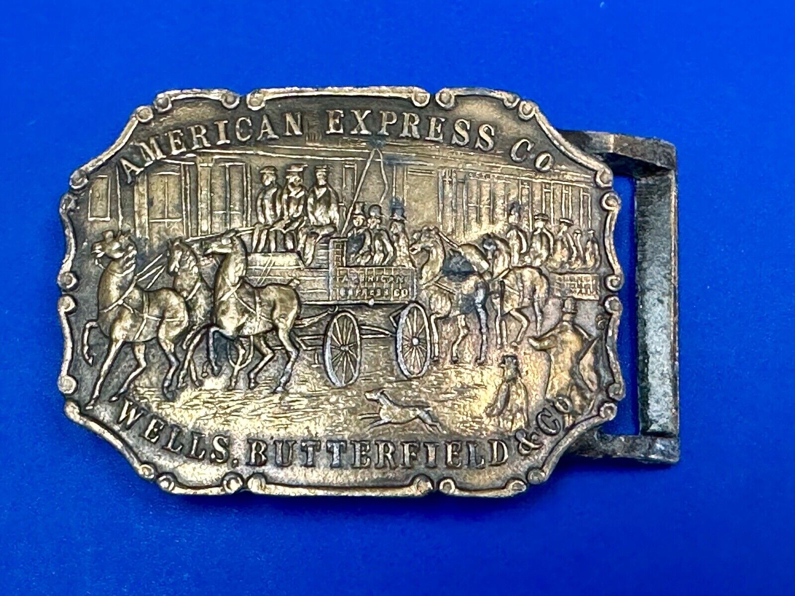 American Express Wells Butterfield belt buckle by Synek Studio New York