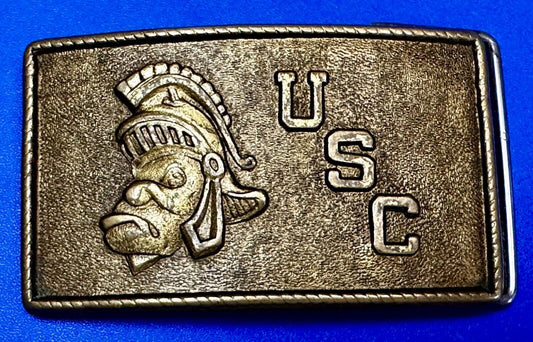 USC University Of Southern California Trojans Football Sports VTG Belt Buckle