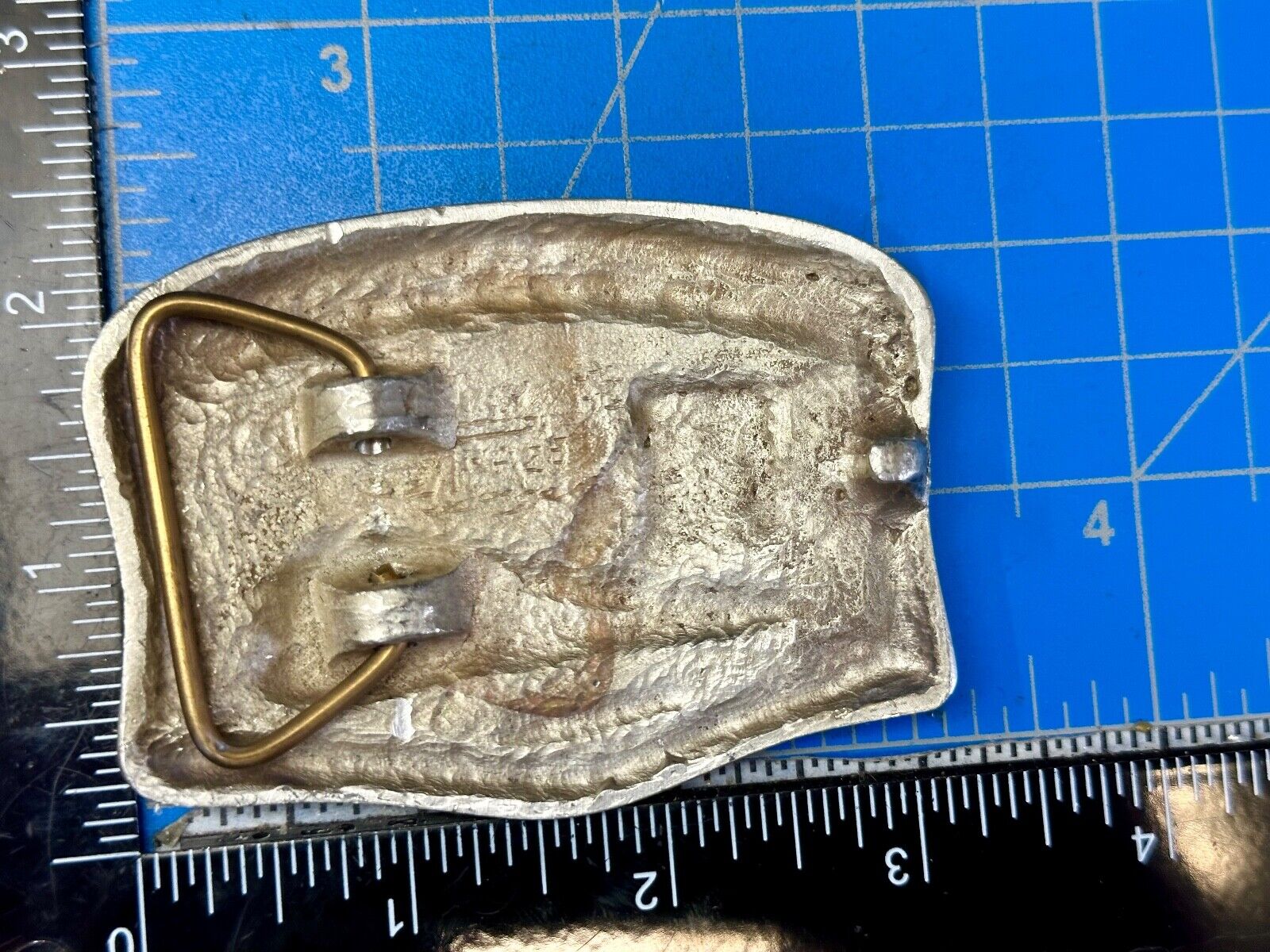 Utah Railway Co Vtg Train Railroad 82 Years - Gary Prazen Sculpture Belt Buckle