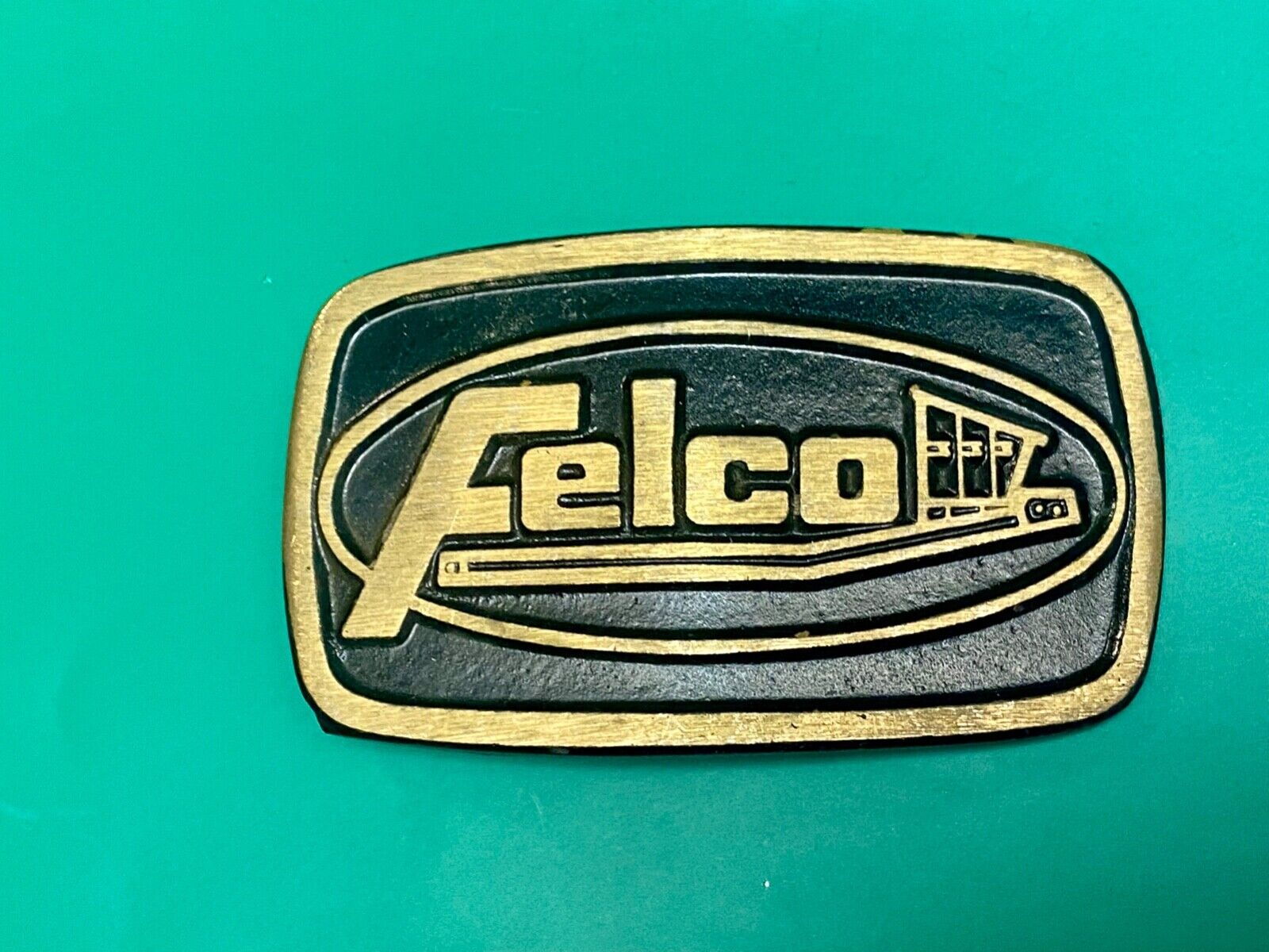 Vintage FELCO Excavator Attachments Heavy Machinery Coal Mining belt buckle
