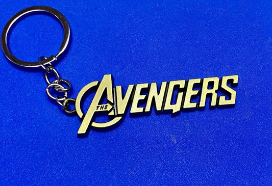 The Avengers word spelled out Keychain - Key Ring Chain