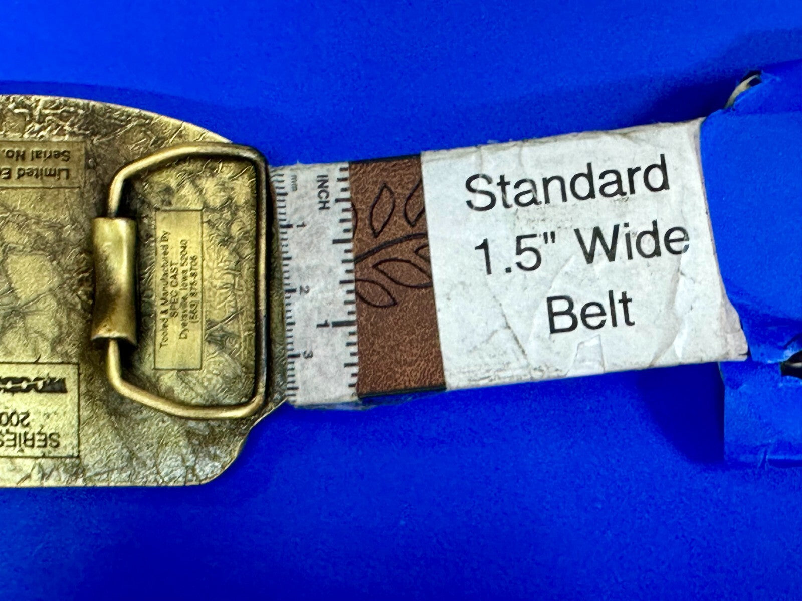 TISCO 65 Years 1937-2002 Series XIV The Leader in Aftermarket Parts Belt Buckle