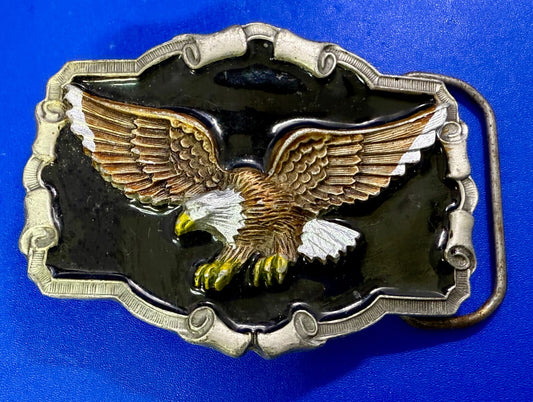 American Eagle Western Framed Patriotic Great American Products 90's Belt Buckle